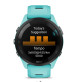 Forerunner 265 - Black Bezel with Aqua Case and Aqua/Black Silicone Band - 010-02810-12 - Garmin